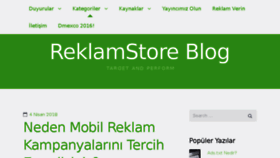 What Blog.reklamstore.com website looked like in 2018 (6 years ago)