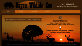 What Bayouwildlifezoo.com website looked like in 2018 (6 years ago)