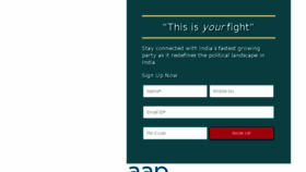 What Bihar.aamaadmiparty.org website looked like in 2018 (6 years ago)