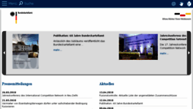 What Bundeskartellamt.de website looked like in 2018 (6 years ago)
