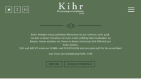 What Bestattung-kihr.at website looked like in 2018 (6 years ago)