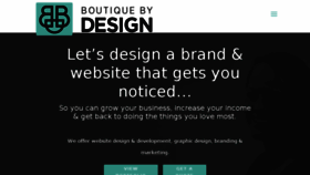What Boutiquebydesign.com website looked like in 2018 (6 years ago)