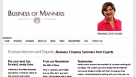 What Businessofmanners.com website looked like in 2018 (6 years ago)