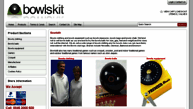 What Bowlskit.co.uk website looked like in 2018 (6 years ago)