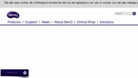 What Benq.fi website looked like in 2018 (6 years ago)