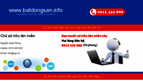 What Batdongsan.info website looked like in 2018 (6 years ago)