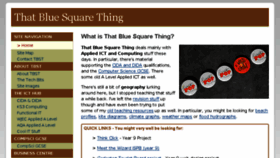 What Bluesquarething.co.uk website looked like in 2018 (6 years ago)