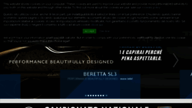 What Beretta.it website looked like in 2018 (6 years ago)