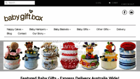 What Babygiftbox.com.au website looked like in 2018 (6 years ago)