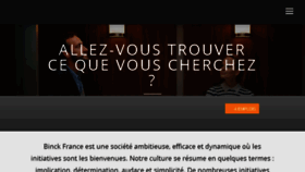 What Binckrecrute.fr website looked like in 2018 (6 years ago)
