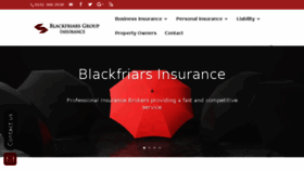 What Blackfriarsinsurance.co.uk website looked like in 2018 (6 years ago)