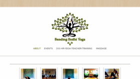 What Bendingbodhi.com website looked like in 2018 (6 years ago)