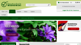 What Baumschule-wedrowski.de website looked like in 2018 (6 years ago)