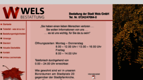 What Bestattung-wels.at website looked like in 2018 (6 years ago)