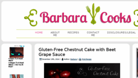 What Barbaracooks.com website looked like in 2018 (6 years ago)