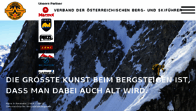 What Bergfuehrer.at website looked like in 2018 (6 years ago)