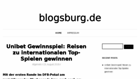 What Blogsburg.de website looked like in 2018 (6 years ago)