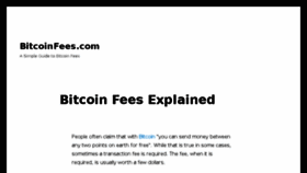 What Bitcoinfees.com website looked like in 2018 (6 years ago)