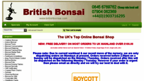 What Britishbonsai.co.uk website looked like in 2018 (6 years ago)