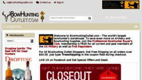 What Bowhuntingoutlet.com website looked like in 2018 (6 years ago)