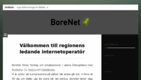 What Borenet.se website looked like in 2018 (6 years ago)
