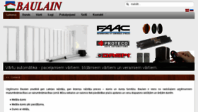 What Baulain.lv website looked like in 2018 (6 years ago)