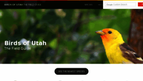 What Birdsofutah.com website looked like in 2018 (6 years ago)