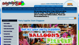 What Babykidparty.com website looked like in 2018 (6 years ago)