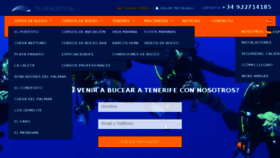 What Bluebottomdiving.es website looked like in 2018 (6 years ago)