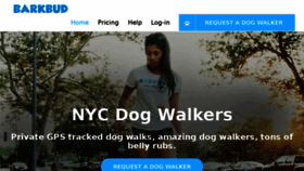 What Barkbud.com website looked like in 2018 (6 years ago)