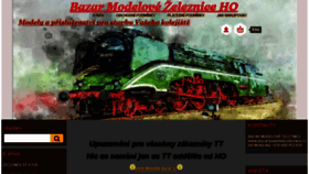 What Bazarmodelovezeleznice.cz website looked like in 2018 (6 years ago)
