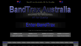 What Bandtrax.com.au website looked like in 2018 (6 years ago)
