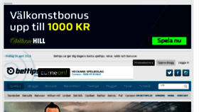 What Bettips.se website looked like in 2018 (6 years ago)