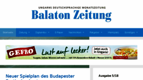 What Balaton-zeitung.info website looked like in 2018 (6 years ago)