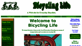 What Bicyclinglife.com website looked like in 2018 (6 years ago)