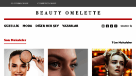 What Beautyomelette.com website looked like in 2018 (6 years ago)