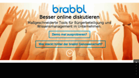 What Brabbl.com website looked like in 2018 (6 years ago)