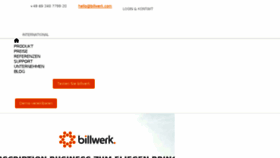 What Billwerk.com website looked like in 2018 (6 years ago)