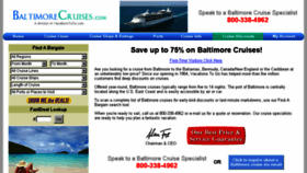 What Baltimorecruises.com website looked like in 2018 (6 years ago)