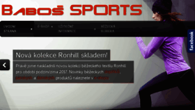 What Babos-sports.cz website looked like in 2018 (5 years ago)