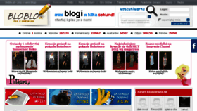 What Bloblo.pl website looked like in 2018 (6 years ago)