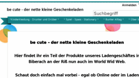 What Becute.de website looked like in 2018 (6 years ago)