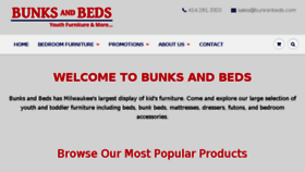 What Bunksnbeds.com website looked like in 2018 (6 years ago)