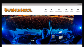 What Burninnoise.com website looked like in 2018 (6 years ago)