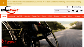What Bikefast.co.uk website looked like in 2018 (7 years ago)