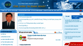 What Business.gov.vn website looked like in 2018 (6 years ago)
