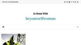 What Beyourselfwoman.com website looked like in 2018 (6 years ago)