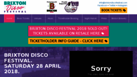 What Brixtondiscofestival.com website looked like in 2018 (6 years ago)