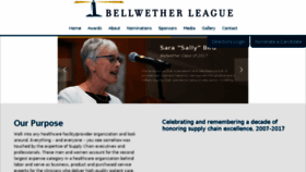 What Bellwetherleague.org website looked like in 2018 (6 years ago)