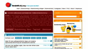 What Brainr.de website looked like in 2018 (6 years ago)
